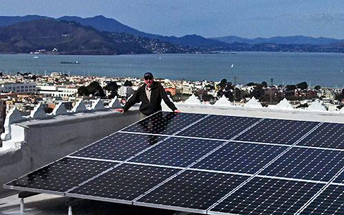 Solar electric installation for St. Francis Square Co-op, San Francisco