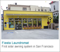 Fiesta Laundromat - first solar awning system